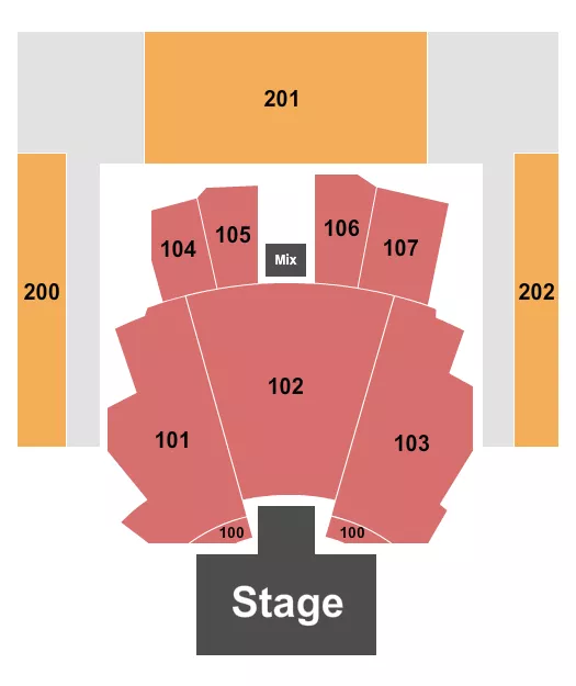 COCA COLA ROXY ENDSTAGE CATWALK Seating Map Seating Chart