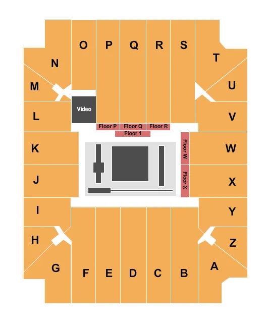 GYMNASTIC Seating Map Seating Chart