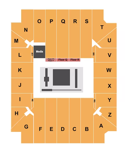 GYMNASTICS 2 Seating Map Seating Chart