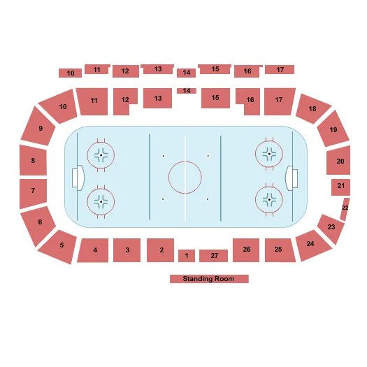 HOCKEY Seating Map Seating Chart