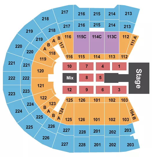 DANIEL EL TRAVIESO Seating Map Seating Chart