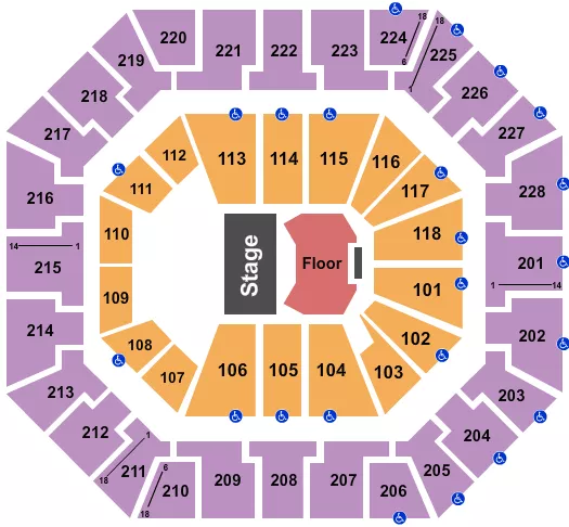 PAW PATROL LIVE Seating Map Seating Chart
