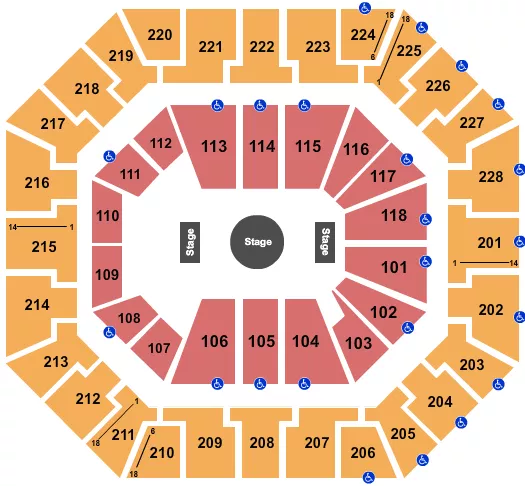 RINGLING BROS CIRCUS Seating Map Seating Chart