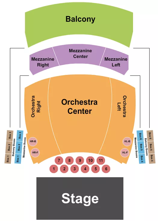 ENDSTAGE TABLES Seating Map Seating Chart