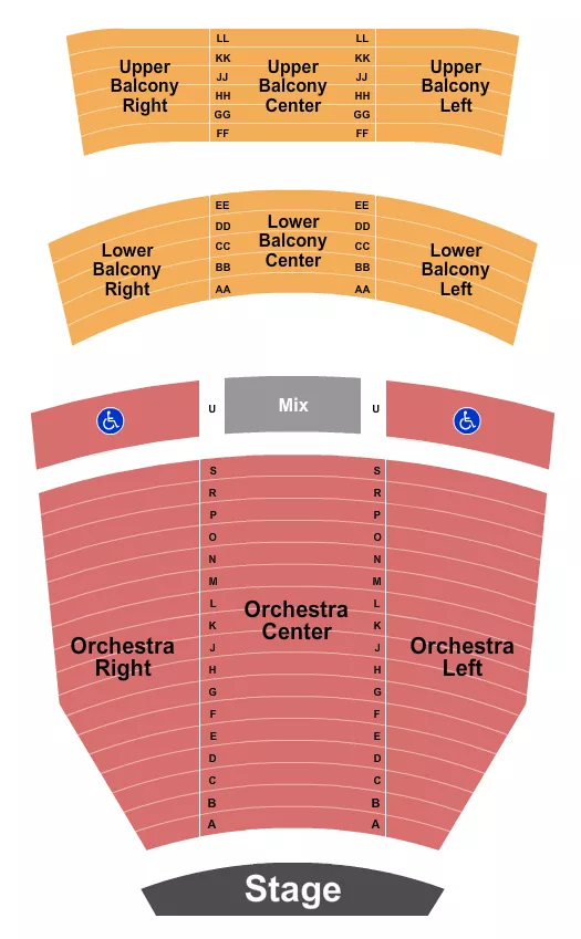 ENDSTAGE Seating Map Seating Chart