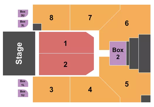 ENDSTAGE 2 Seating Map Seating Chart