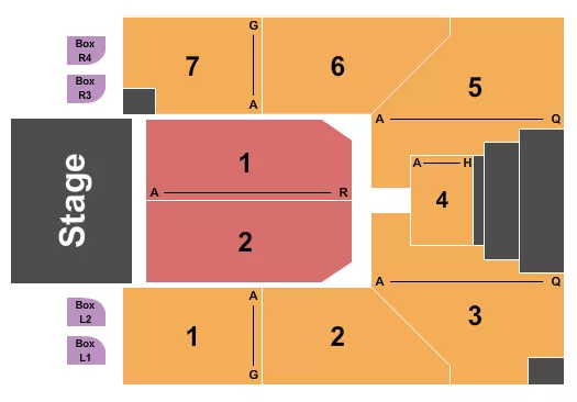 ENDSTAGE 4 Seating Map Seating Chart