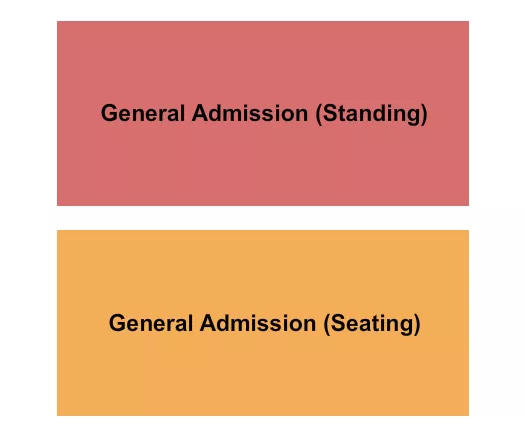 GASTANDING GASEATED Seating Map Seating Chart