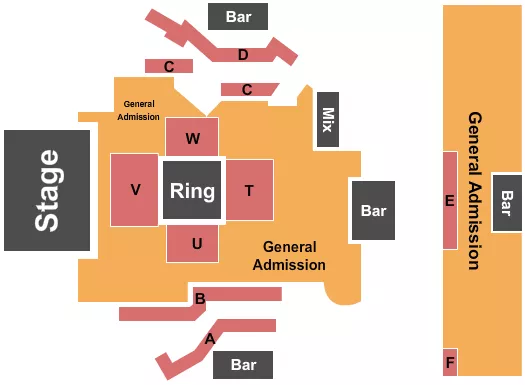 BALLROOM WRESTLING Seating Map Seating Chart