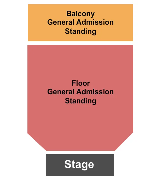 GA FLOOR GA BALCONY Seating Map Seating Chart