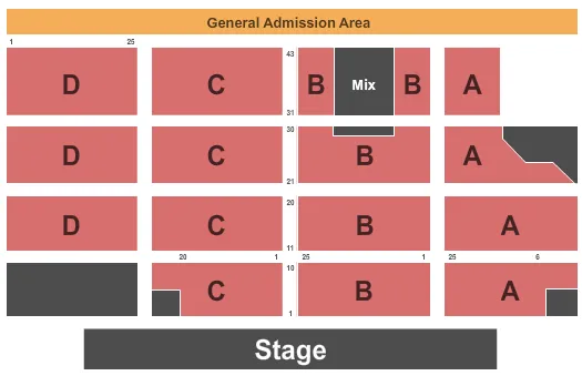 ENDSTAGE 3 Seating Map Seating Chart
