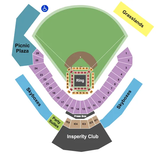 NEXT FIGHT UP IX Seating Map Seating Chart