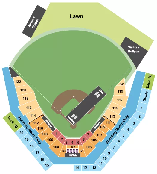 NITRO CIRCUS Seating Map Seating Chart