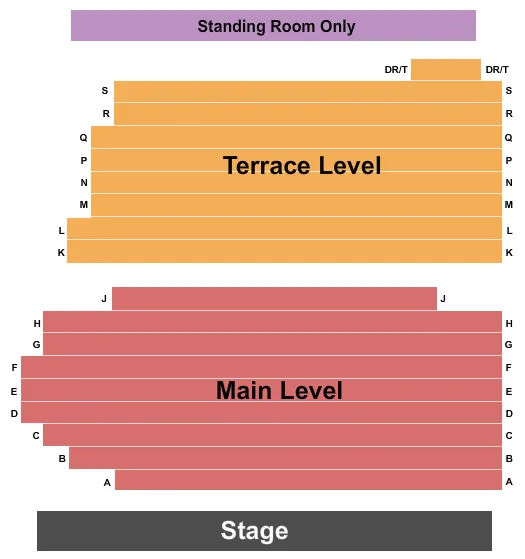 ENDSTAGE 2 Seating Map Seating Chart
