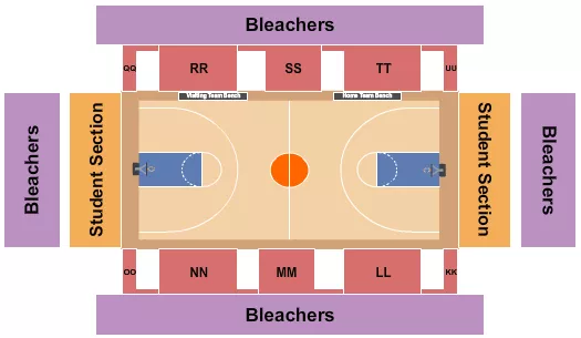 BASKETBALL Seating Map Seating Chart