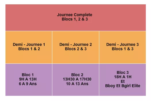 BREAKING QUEBEC CHAMPIONSHIP Seating Map Seating Chart