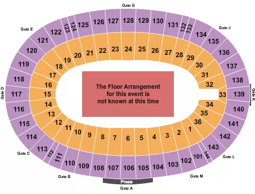 GENERIC FLOOR Seating Map Seating Chart