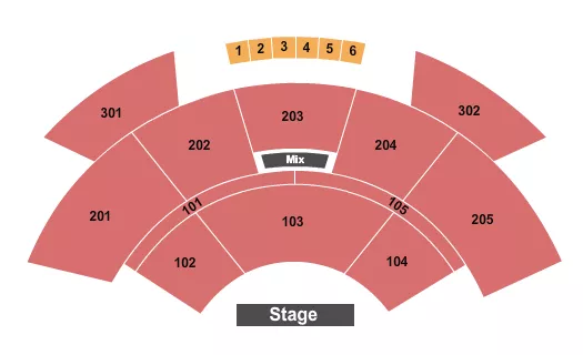 END STAGE Seating Map Seating Chart