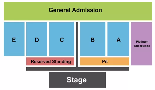 COUNTRY THUNDER 2 Seating Map Seating Chart