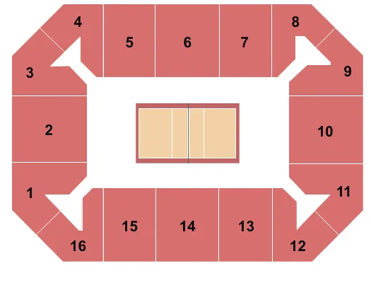 COVELLI CENTER COLUMBUS VOLLEYBALL Seating Map Seating Chart