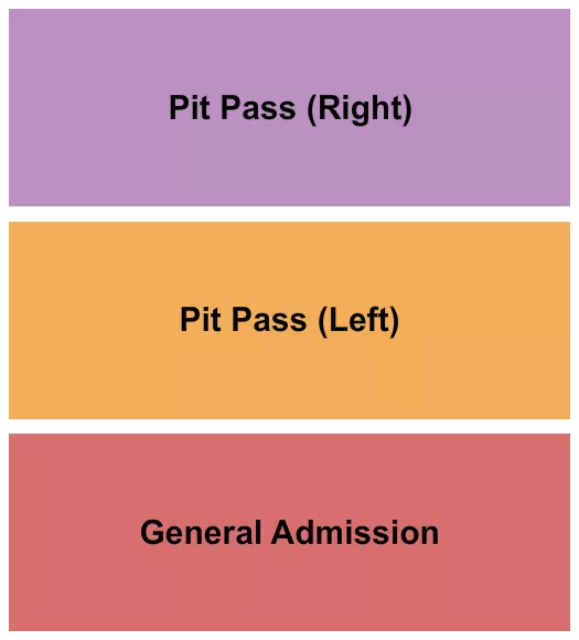 GA PIT PASS Seating Map Seating Chart
