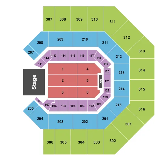 ELTON JOHN Seating Map Seating Chart