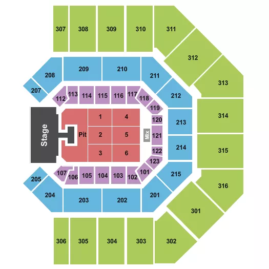 JASON ALDEAN Seating Map Seating Chart