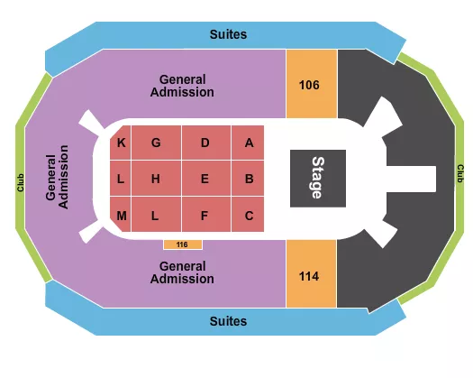 OPTIC TEXAS MAJOR Seating Map Seating Chart