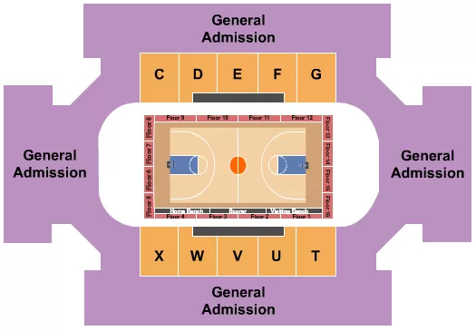 BASKETBALL 3 Seating Map Seating Chart
