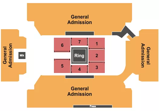 BOXING Seating Map Seating Chart