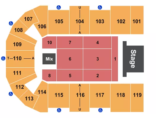 ENDSTAGE 7 Seating Map Seating Chart