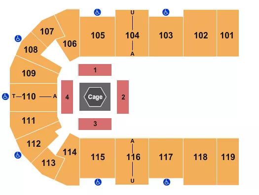 MMA Seating Map Seating Chart
