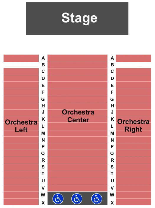 CROWDER HALL UNIVERSITY OF ARIZONA ENDSTAGE 2 Seating Map Seating Chart