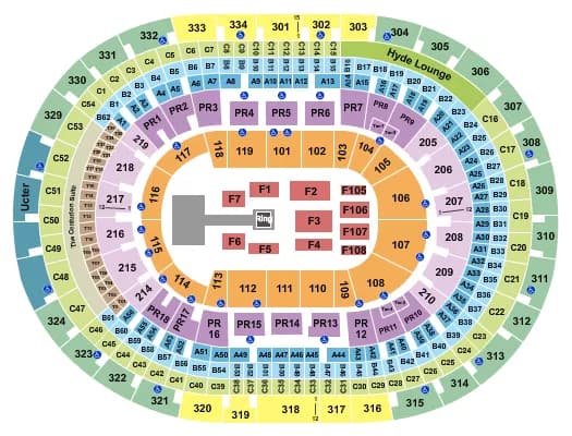 CRYPTOCOM ARENA AEW Seating Map Seating Chart