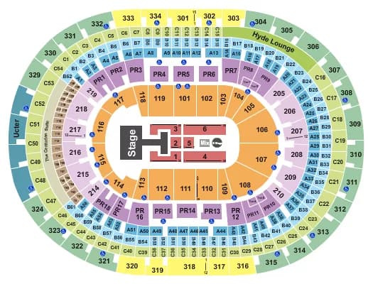 CRYPTOCOM ARENA DISNEY DESCENDANTS Seating Map Seating Chart
