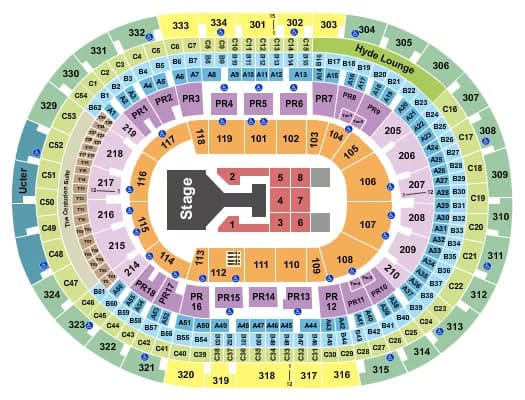 CRYPTOCOM ARENA G DRAGON Seating Map Seating Chart