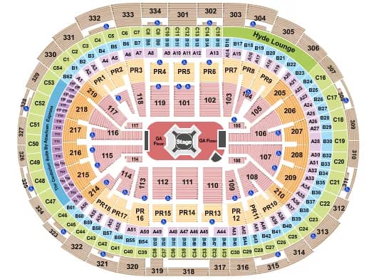 CRYPTOCOM ARENA KCON LA Seating Map Seating Chart