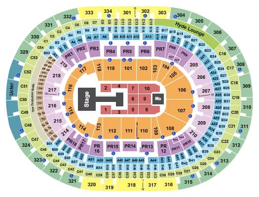 CRYPTOCOM ARENA KATSEYE Seating Map Seating Chart