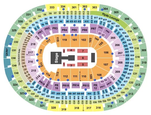 CRYPTOCOM ARENA LE SSERAFIM Seating Map Seating Chart