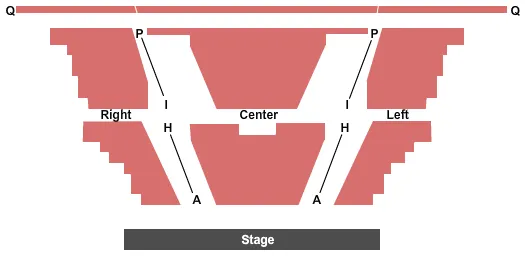 END STAGE Seating Map Seating Chart