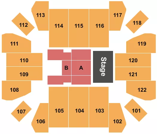 ENDSTAGE Seating Map Seating Chart