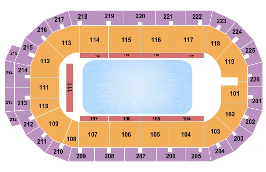 DISNEY ON ICE 2 Seating Map Seating Chart