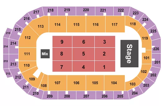 ENDSTAGE 3 Seating Map Seating Chart