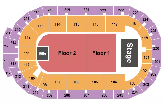 ENDSTAGE FLR 12 Seating Map Seating Chart