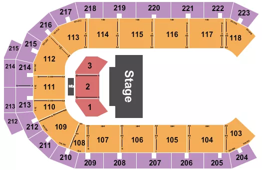 SESAME STREET LIVE Seating Map Seating Chart