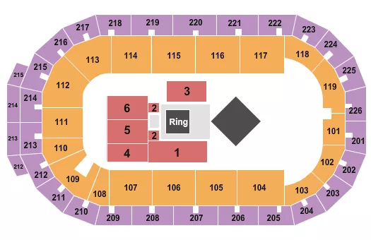 WRESTLING 2 Seating Map Seating Chart