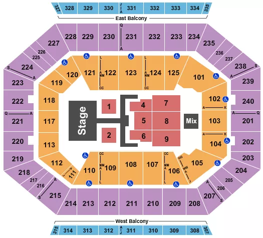 DUDE PERFECT Seating Map Seating Chart