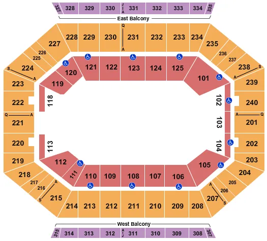 MONSTER JAM 2022 Seating Map Seating Chart