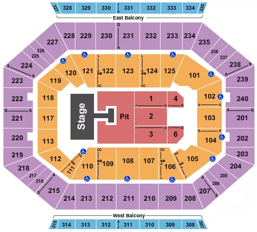 SLEEP TOKEN Seating Map Seating Chart