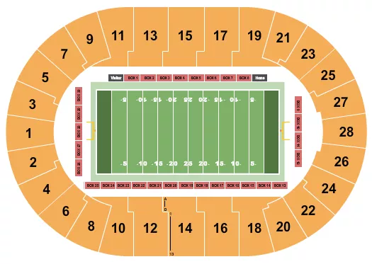 FOOTBALL Seating Map Seating Chart